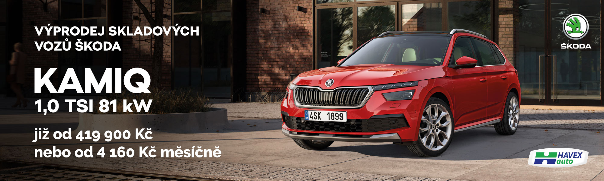 ŠKODA KAMIQ
již od 419 900 Kč nebo za 4 160 Kč měsíčně