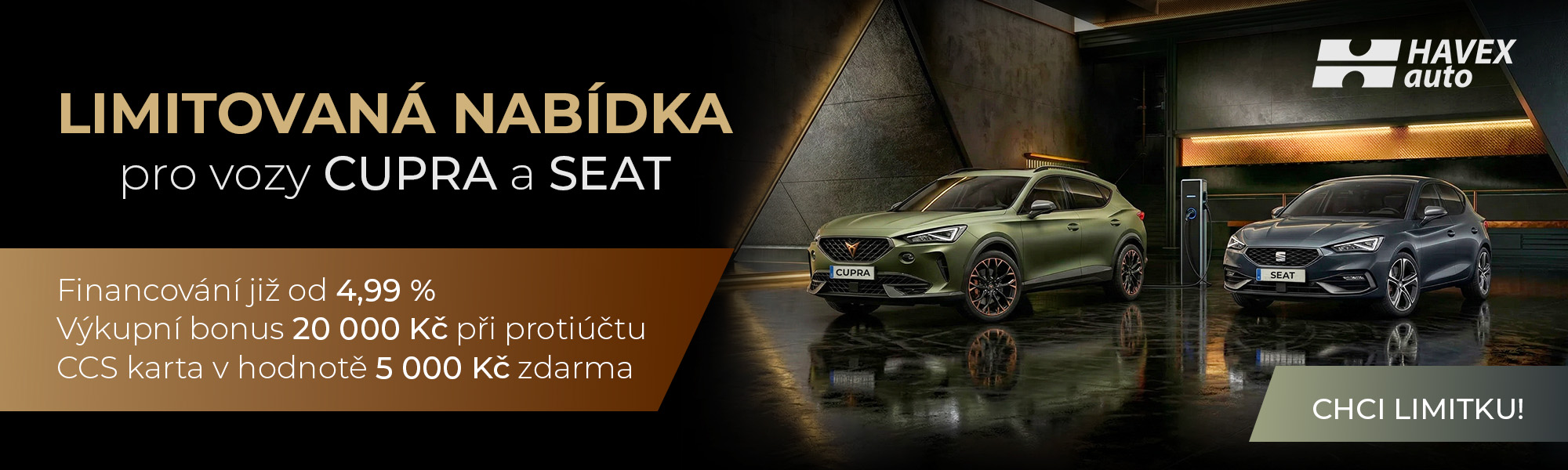 Limitovaná nabídka na vozy CUPRA a SEAT